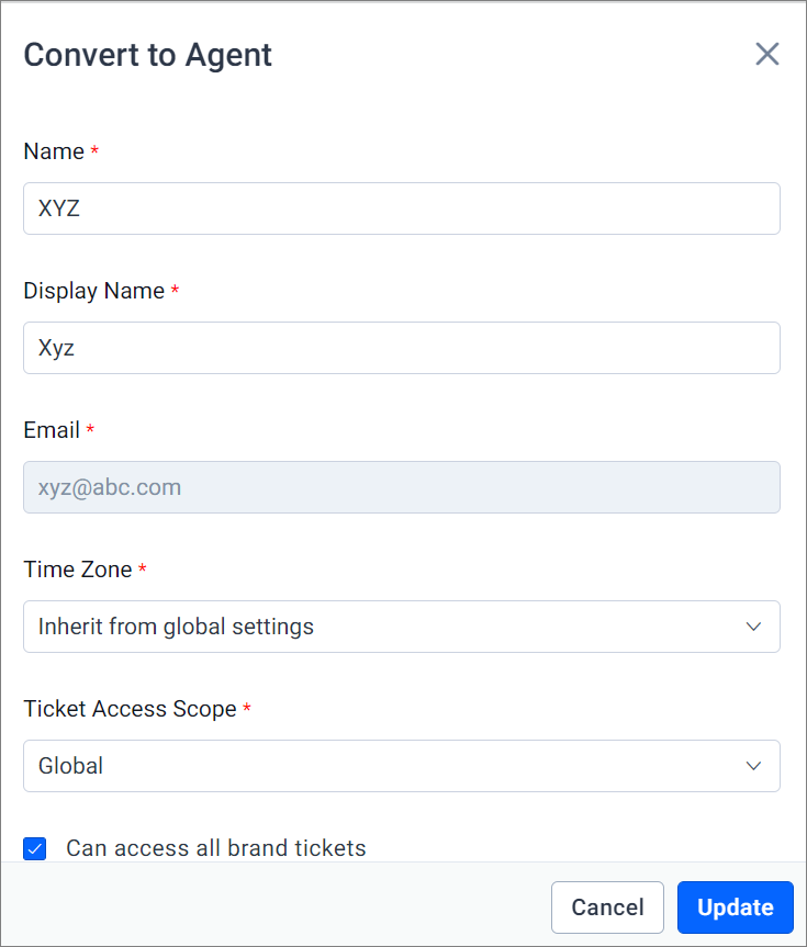Details Update Page