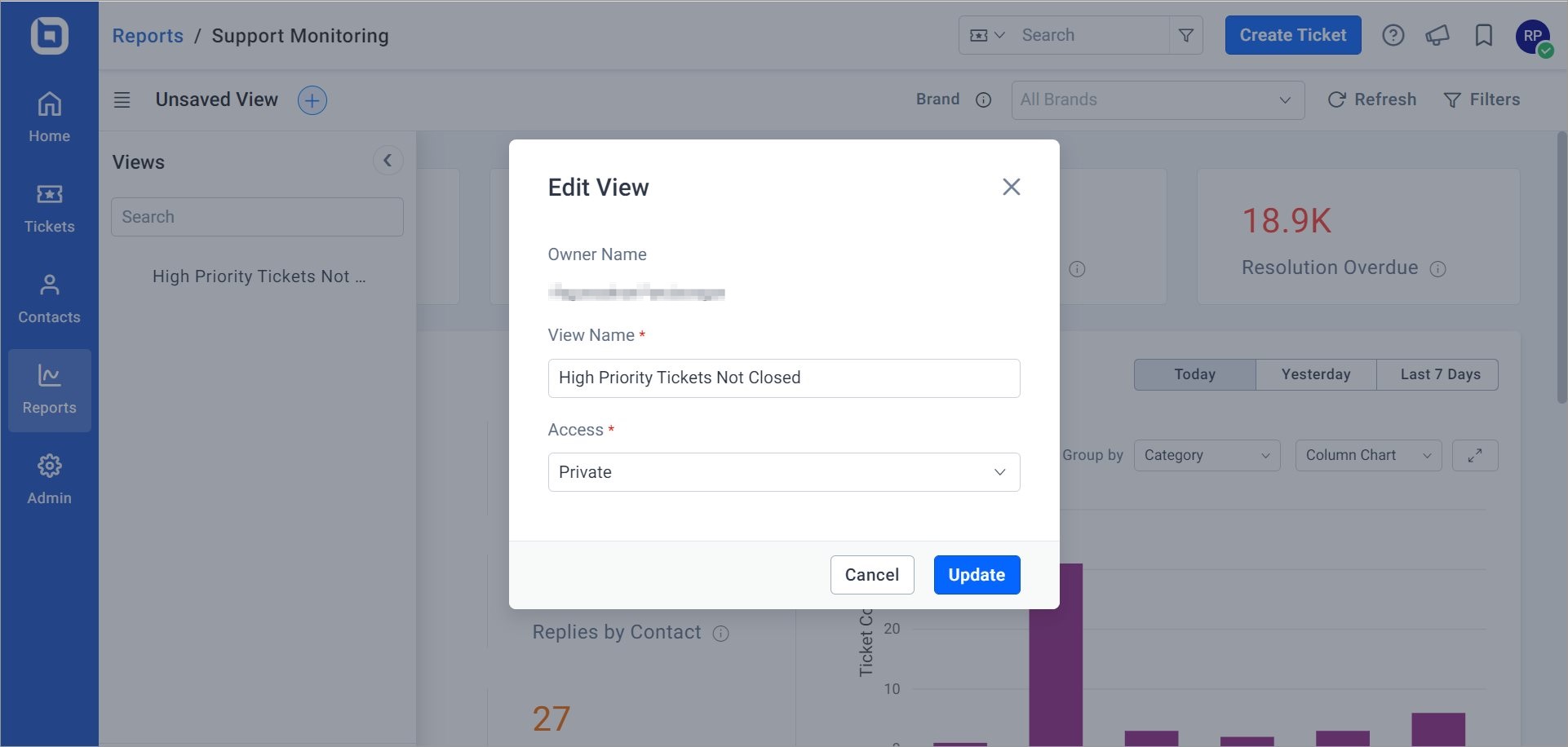 Changing The View Name