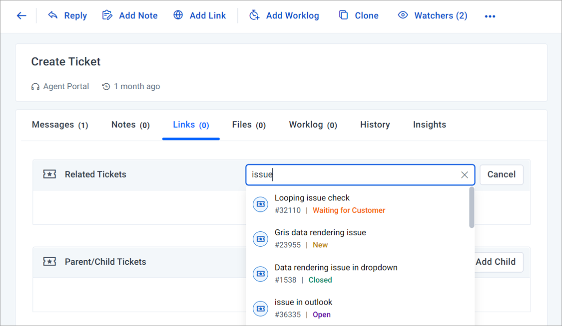 Link Tab