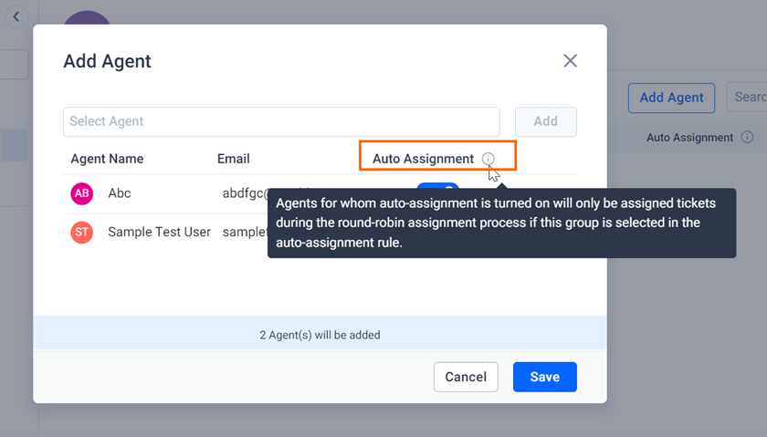 Auto Assignment Tab
