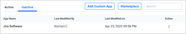 Deactivated Apps