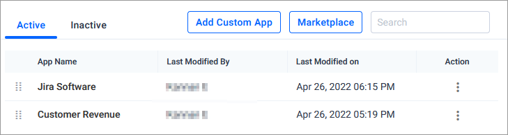 Application view