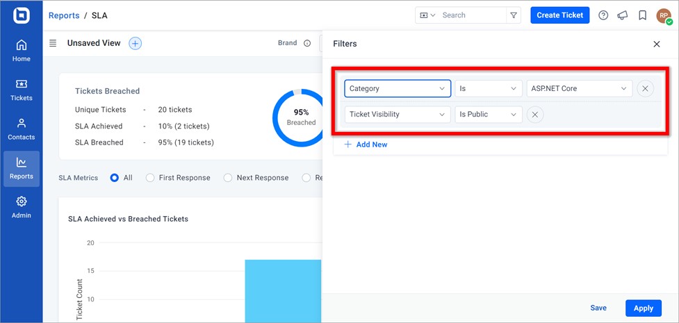 Multiple Field Selection Option