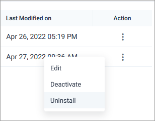 Uninstall App