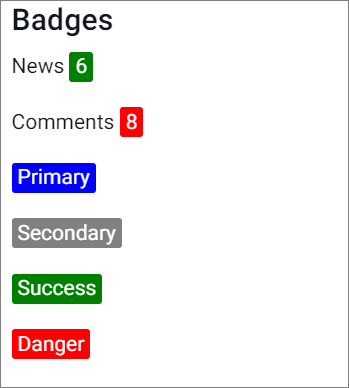 Badges Demonstrations
