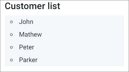 Related Objects In a Circle Order List