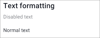 Text Formatting