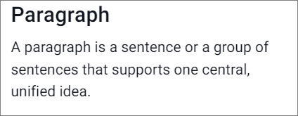 Paragraph Demonstration