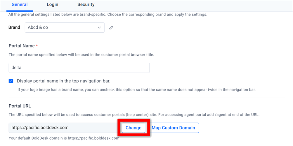 Change Option