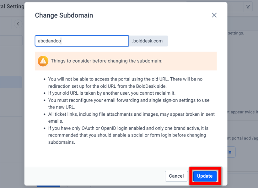 Update Option