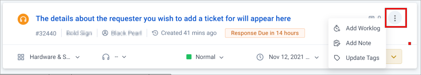 Ticket Card View