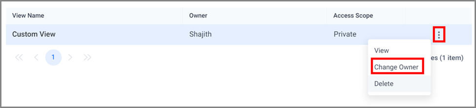 Change Owner Option