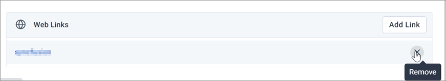 Remove Web Link Option