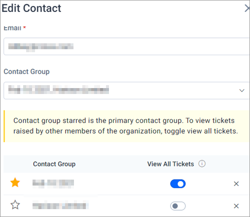 Removed Contact List