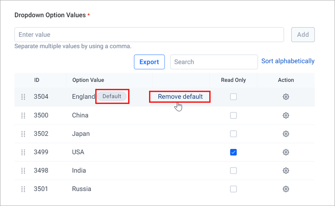Remove Default Tab