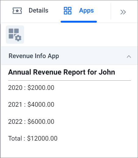 Customer Annual Revenue Detail