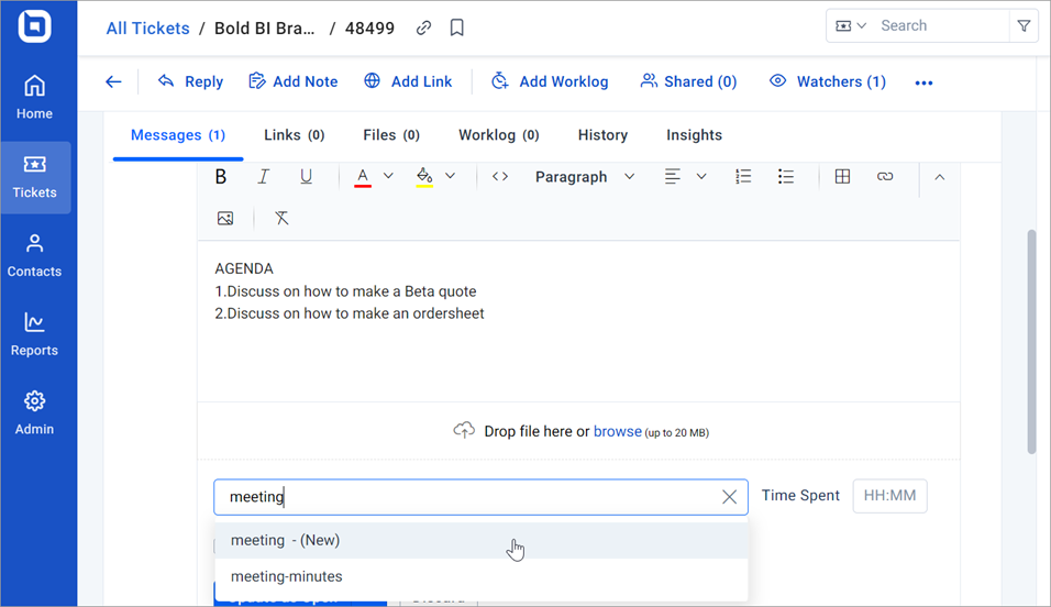 Adding a Tag Page