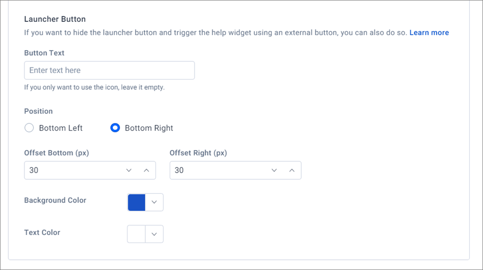 Launcher Button Customization