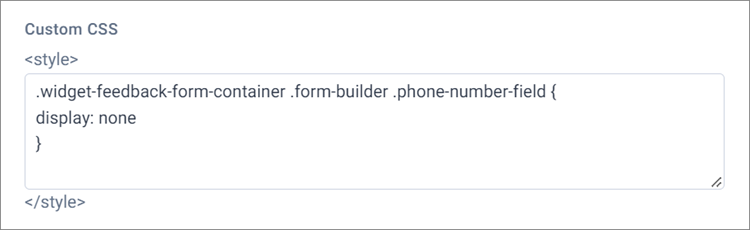 Style of Help Widget