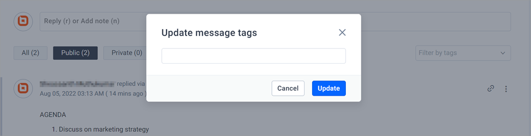 Delete Message Tags