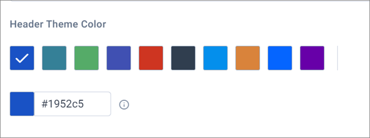 Header Theme Colors
