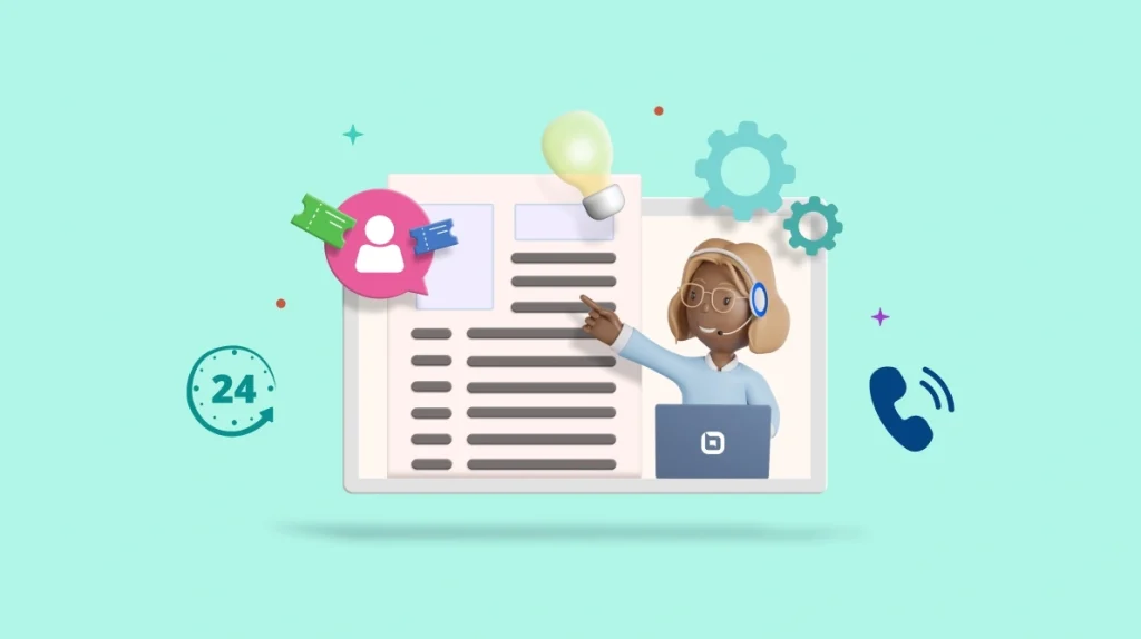 IT help desk software agent managing support tickets and customer requests across multiple channels