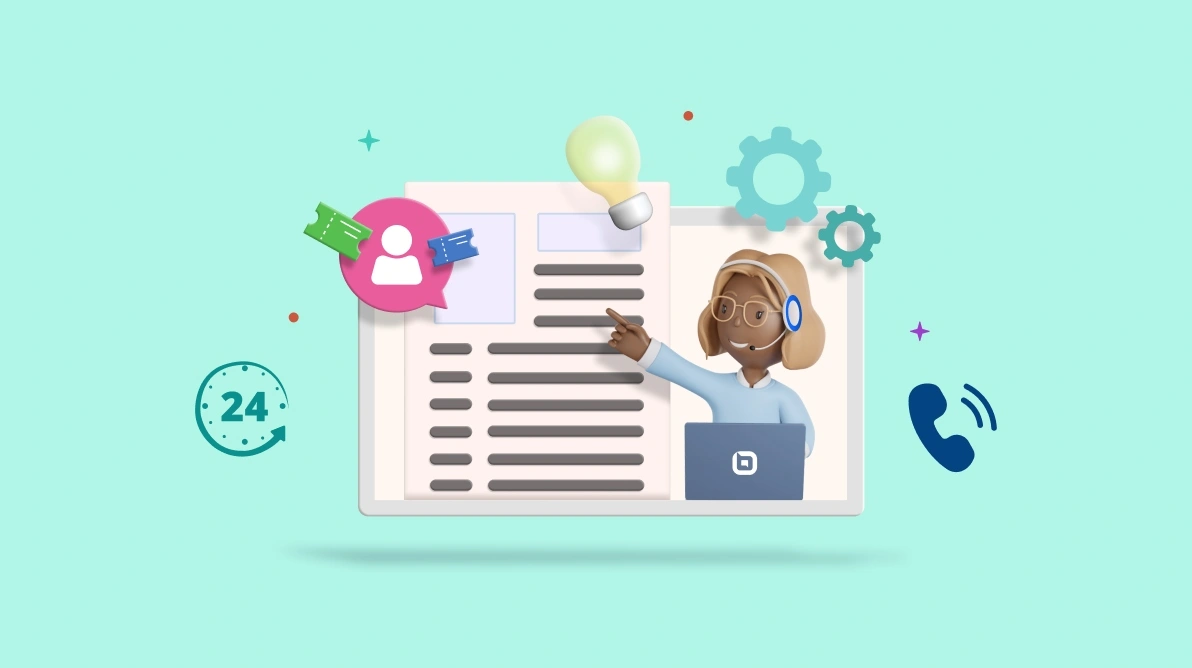IT help desk software agent managing support tickets and customer requests across multiple channels