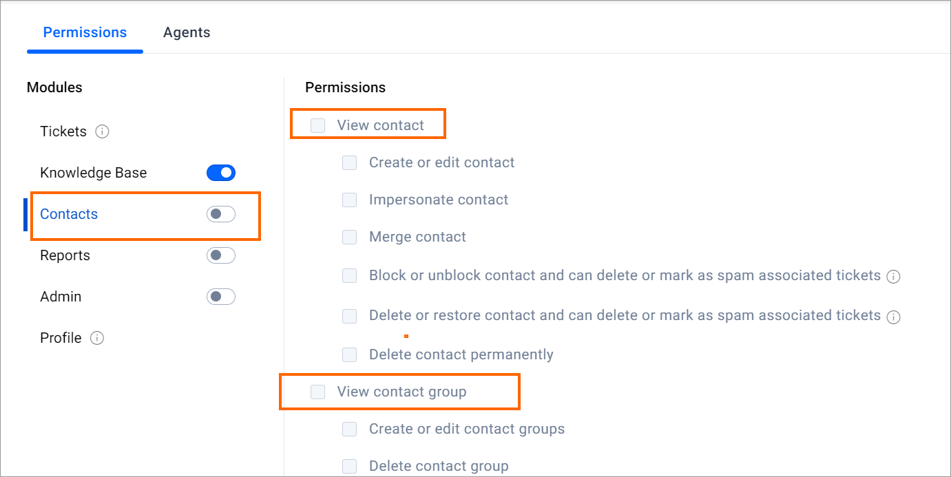 Settings UI for 