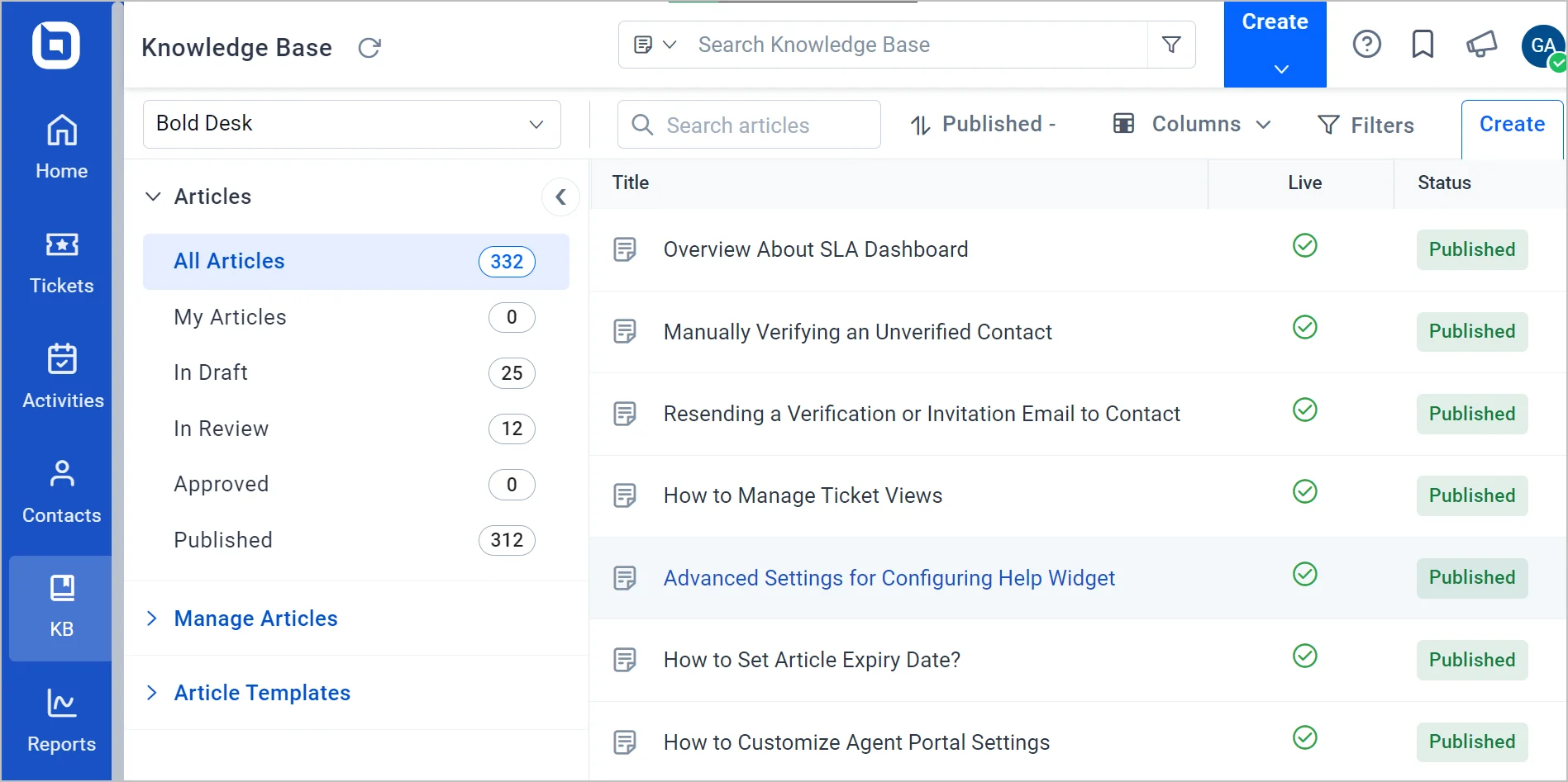 Proactive customer support: Develop a knowledge base for self-service