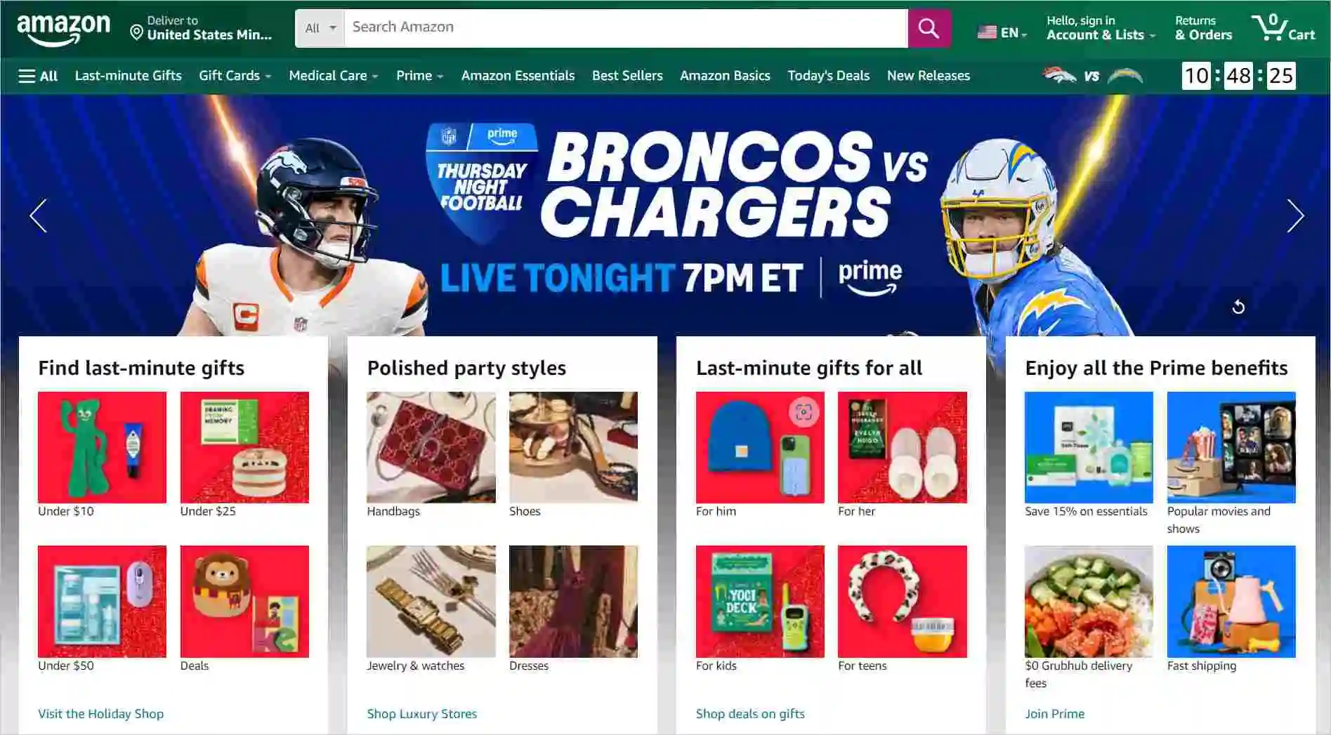 Amazon Home Page