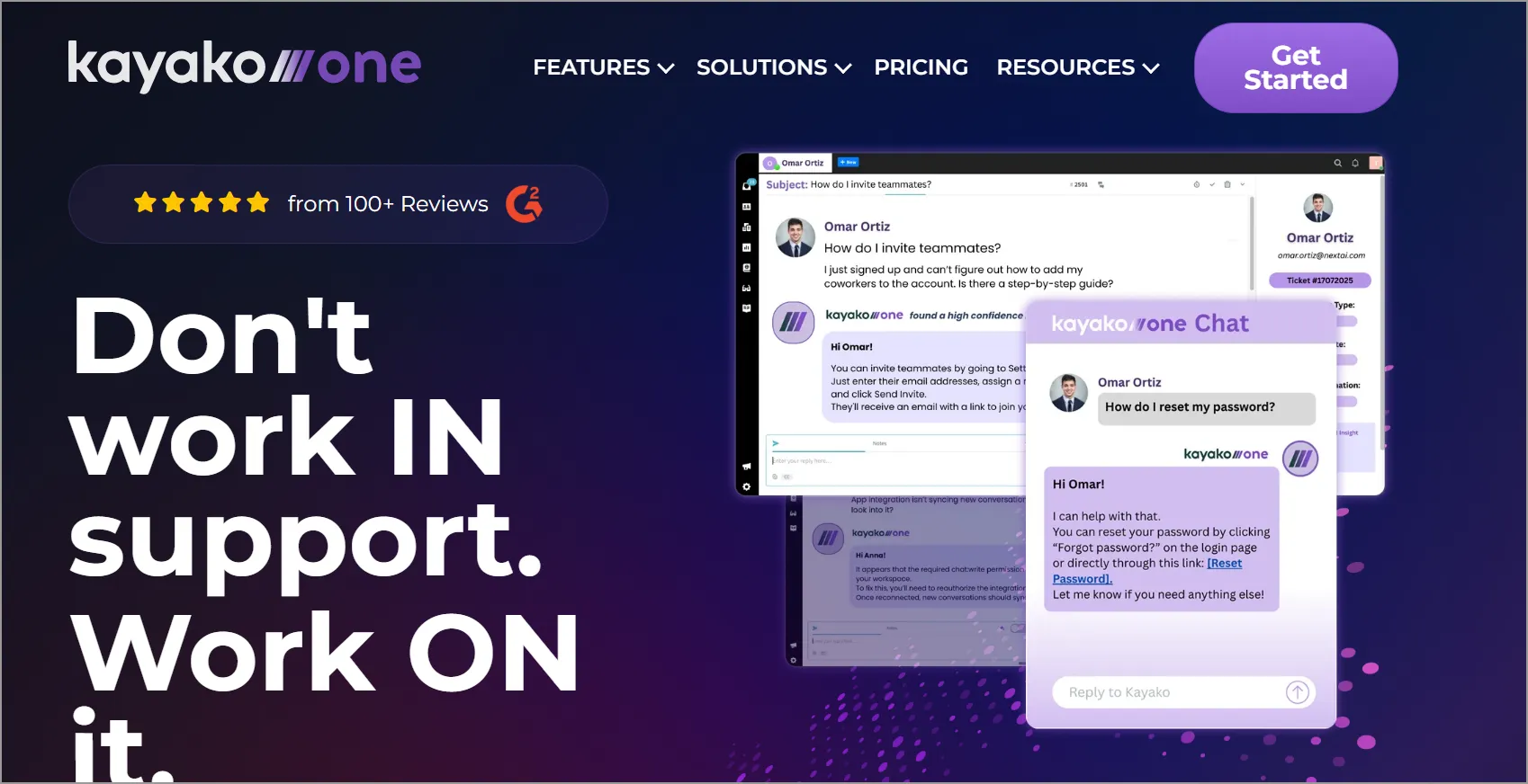 Kayako help desk and live chat solution as a Freshdesk alternative for customer support.