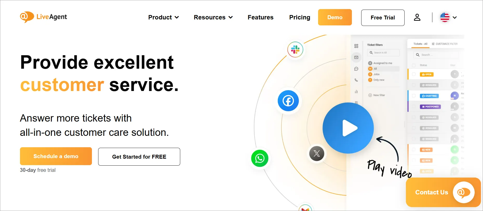 LiveAgent help desk software interface with ticketing and automation features as a HappyFox competitor