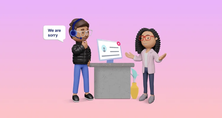 Customer service scenario showing how to say no to customers politely with clear communication and alternatives