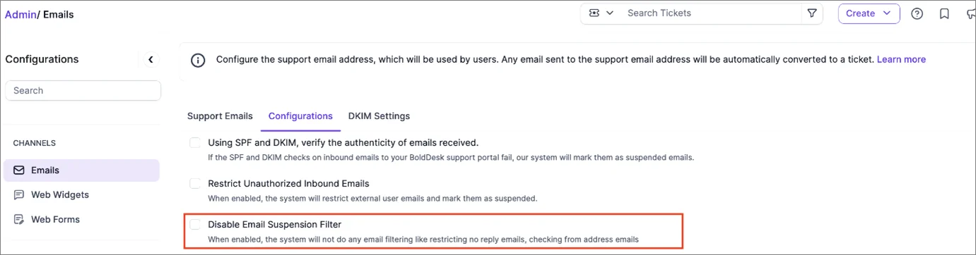 Automatic email filtering