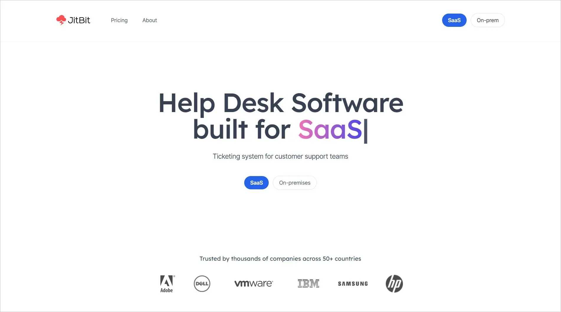 JitBit help desk software presented as an affordable LiveAgent alternative for SaaS customer support