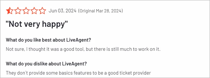 LiveAgent Reviews