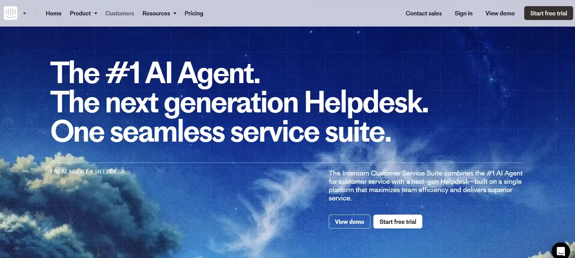 Intercom ecommerce conversational AI platform for customer service and real-time chat support.
