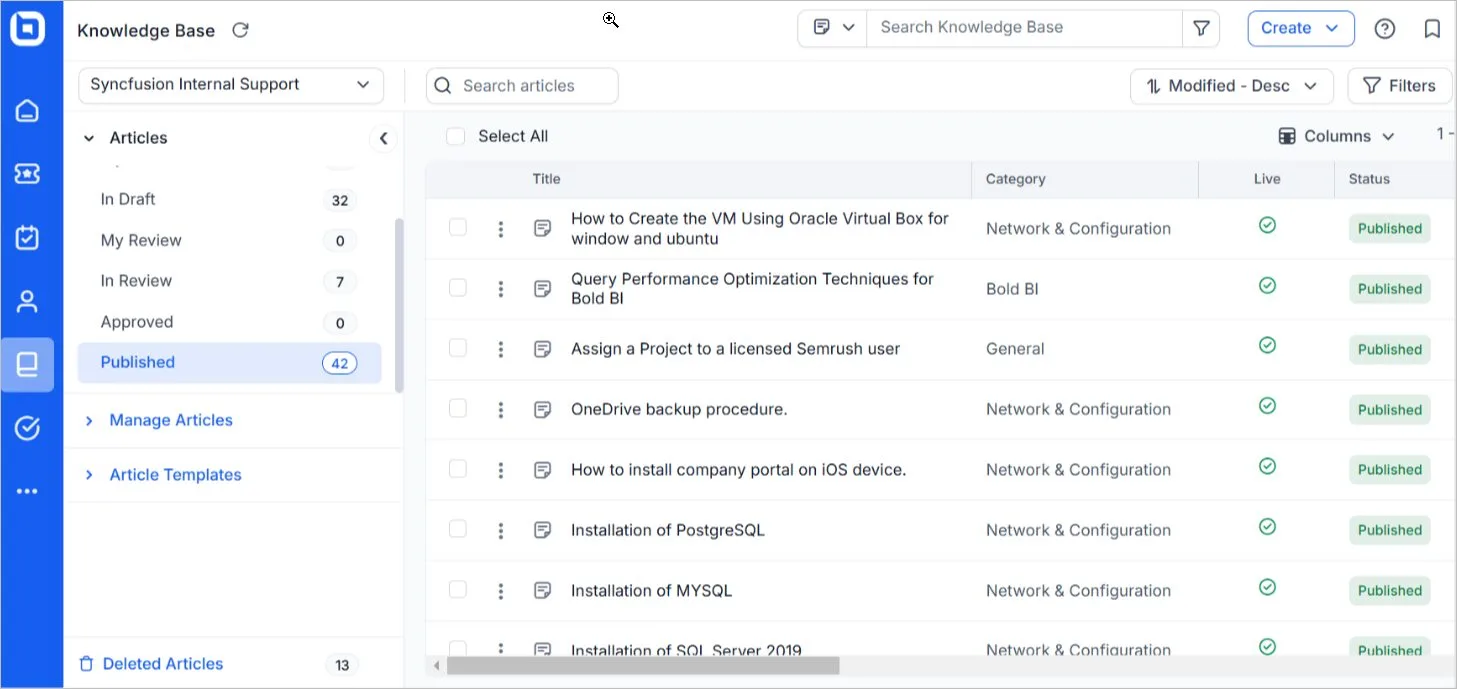 BoldDesk’s knowledge base
