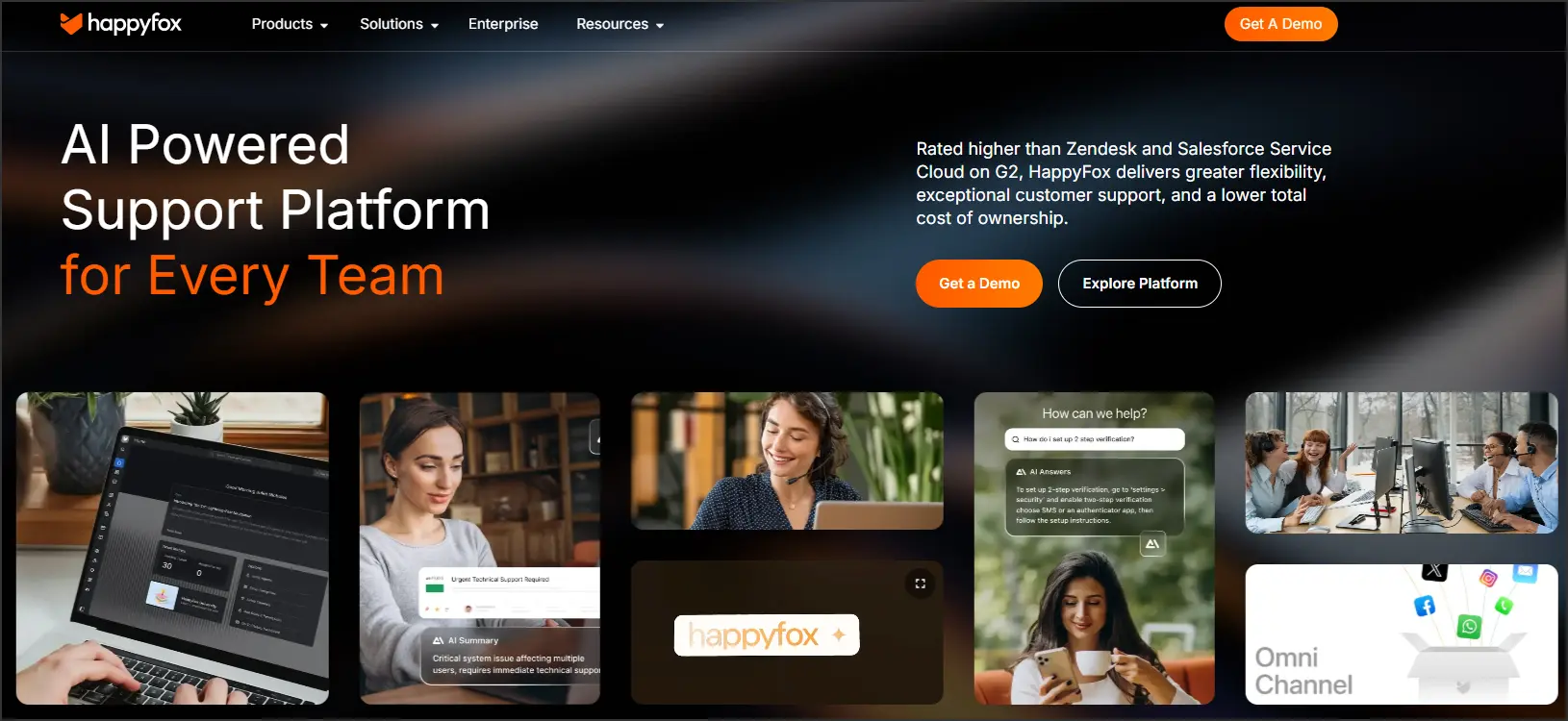 Best Ticketing system HappyFox platform with AI driven support and omnichannel customer service tools.
