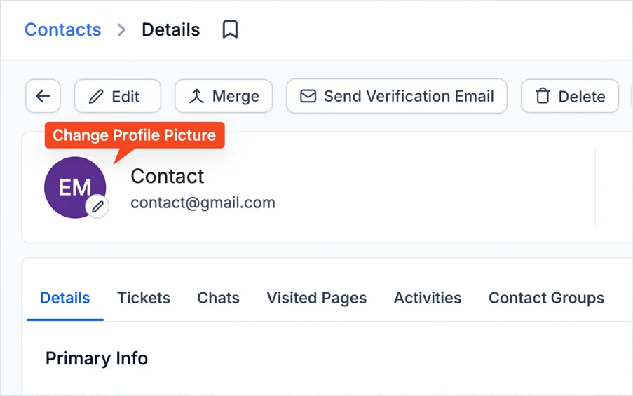 Uploading profile image made easier