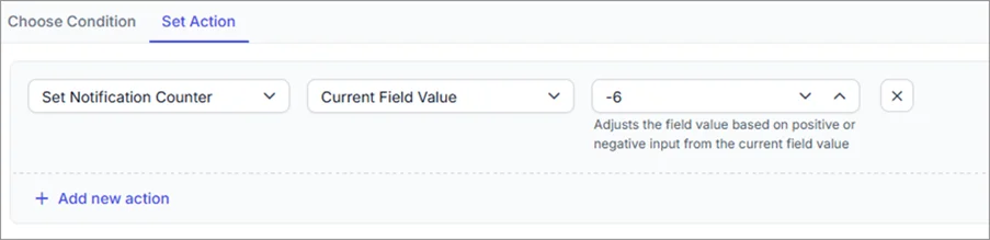 Use options to add or subtract numeric fields in automation