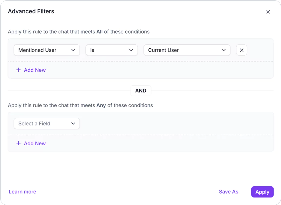 Custom Chat Views with Sharing Options