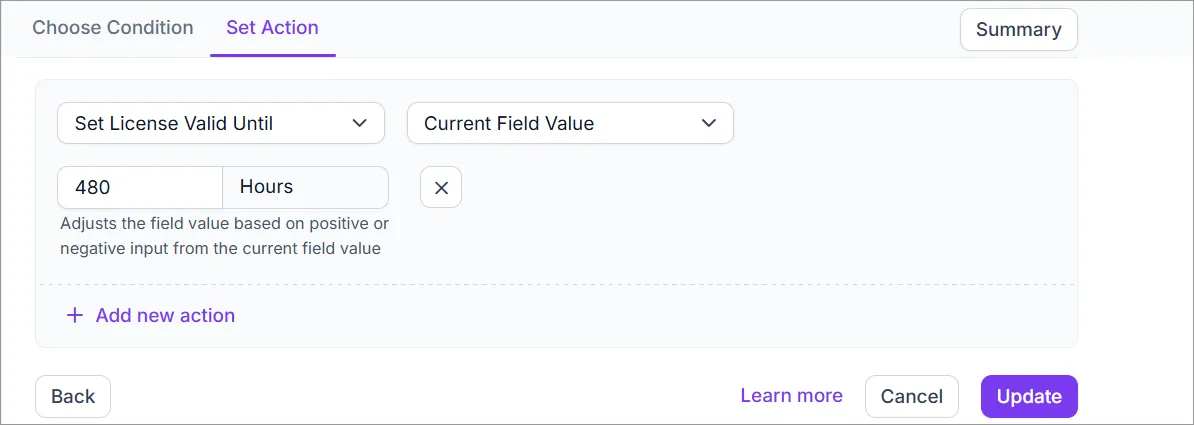 Add relative date and time support in event automation