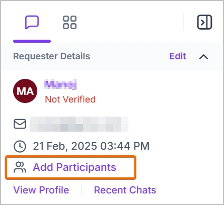 Add participants feature