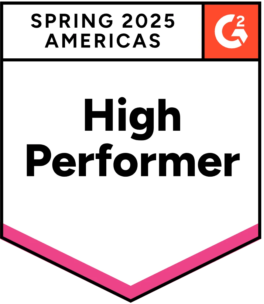 High Performer, Americas, Spring 2025 Badge | BoldDesk