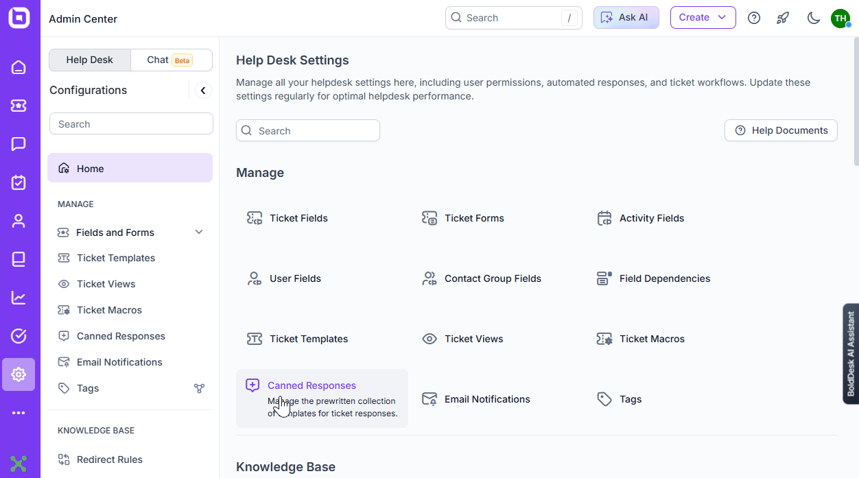 Support interface with ticket/article links; “Related Conversations” shows user name, chat icon, and linked thread below.