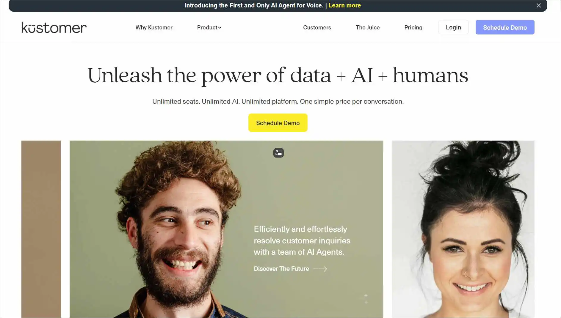Kustomer cloud-based help desk software using AI and data to manage customer conversations and ticketing workflows.