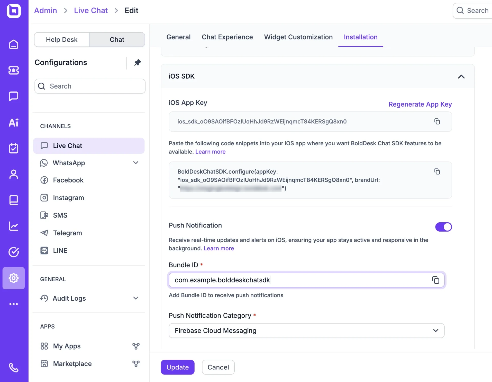 BoldDesk Chat SDK for Android and iOS