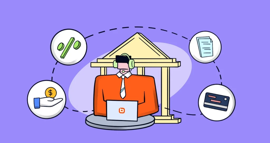 Banking customer service showing digital banking support, secure transactions, and financial customer experience