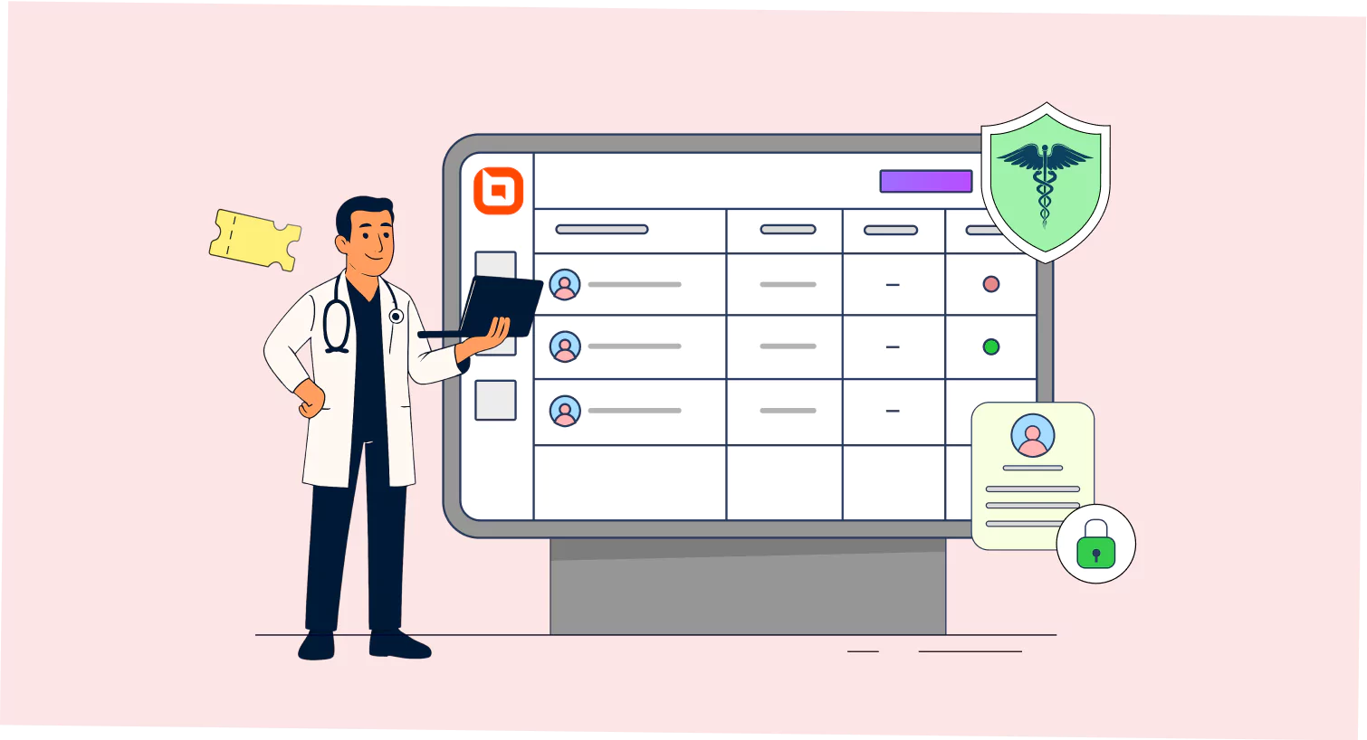 Banner image for HIPAA-compliant ticketing system